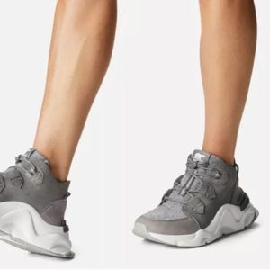 Sorel Kinetic Rnegd Caribou Insulated Waterproof Gray Sneaker Size 8 NWT NIB NEW